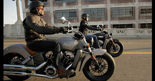 Indian Scout in Motion 2