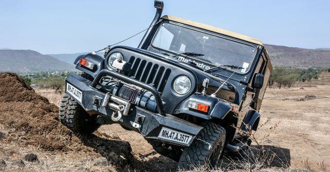mahindra thar front three quarter