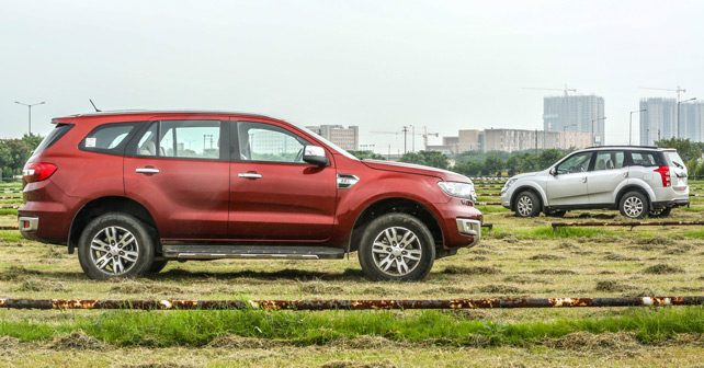 mahindra xuv vs ford endeavour side profile