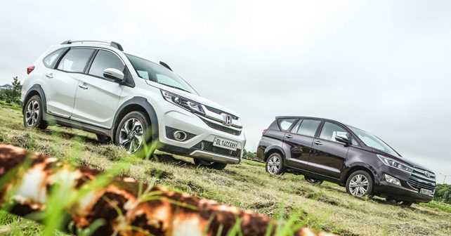 toyota innova crysta vs honda brv