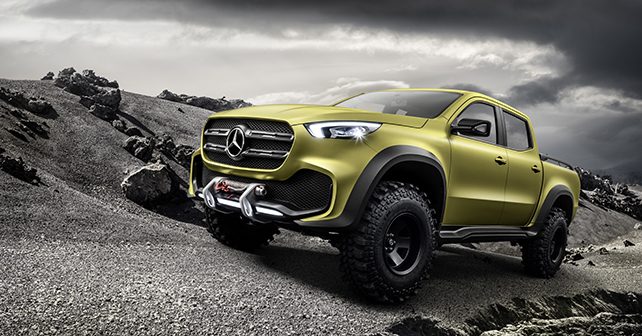 Mercedes Benz X Class Pick Up Truck Outdoor Sporty Front