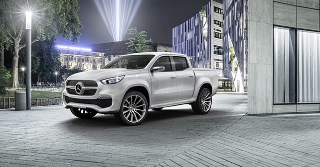 Mercedes Benz X Class Pick Up Truck Urban Front