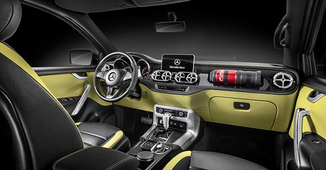 Mercedes Benz X Class Pick Up Truck outdoor Sport Interior Cabin Dashboard