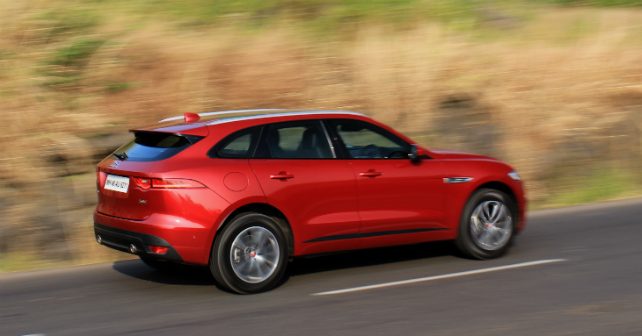 jaguar f pace suv in action m4