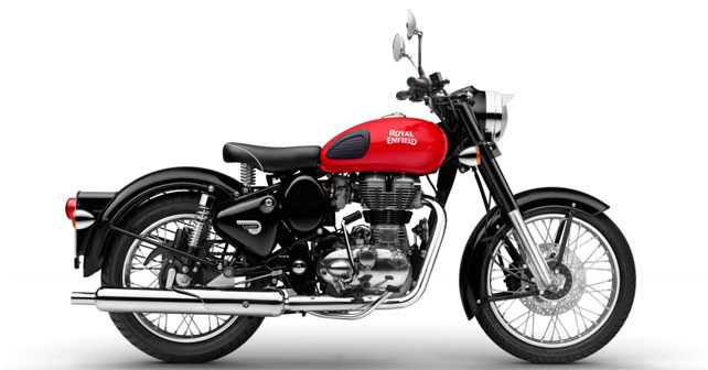 royal enfield classic redditch red