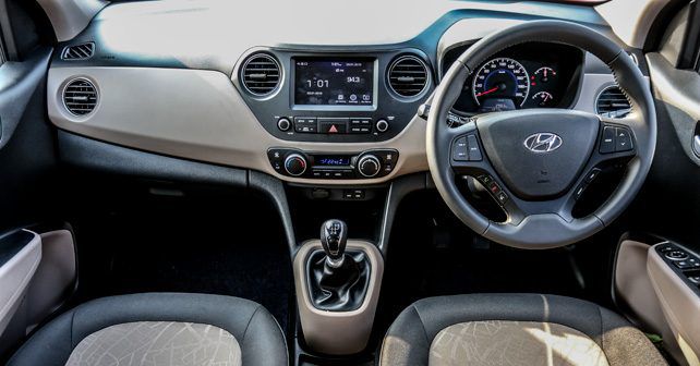 Hyundai Grand i10 dashboard controls