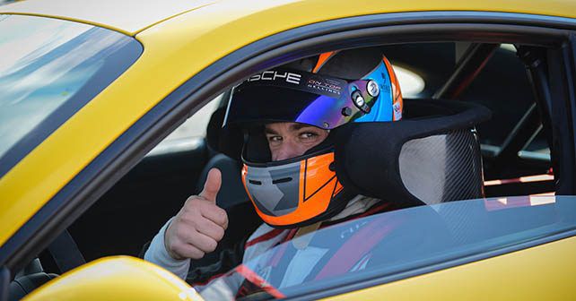 Lars Kern in the 2017 Porsche 911 GT3 at the Nurburgring