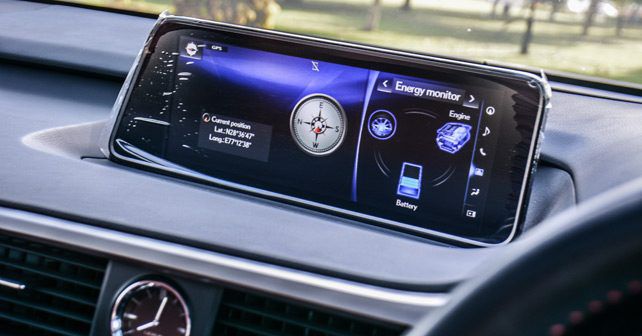lexus rx 450h infotainment screen