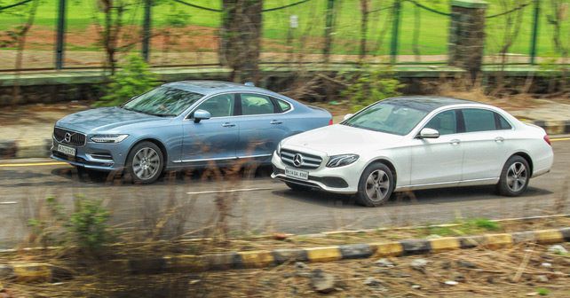 Mercedes Benz E Class vs Volvo S90 motion