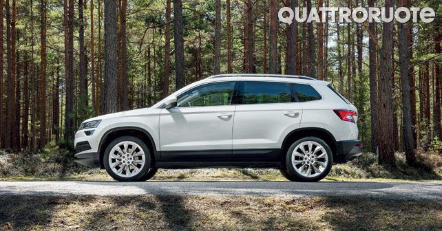 SKODA KAROQ side profile motion