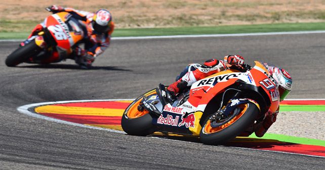 2017 Aragon GP Marquez Pedrosa1