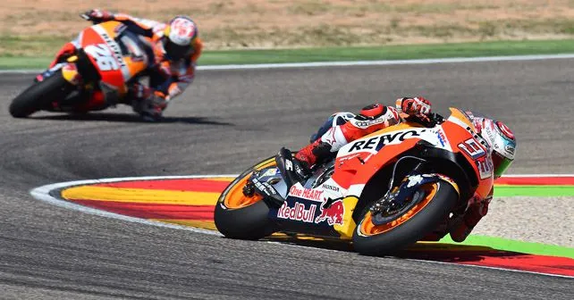 2017 Aragon GP Marquez Pedrosa1