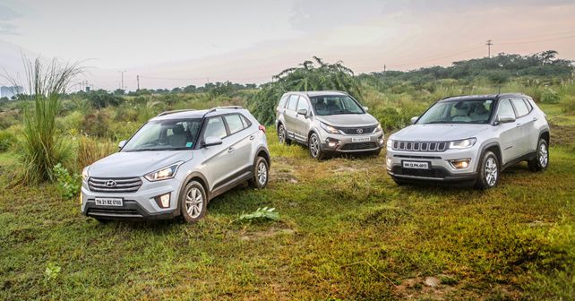 hyundai creta vs jeep compass vs tata hexa