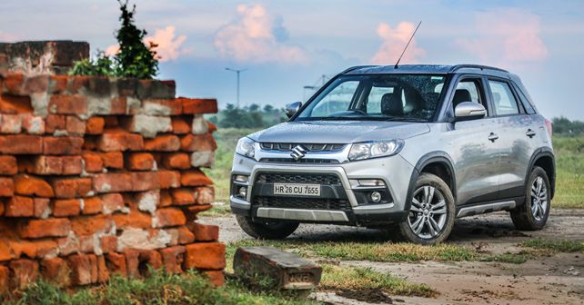maruti suzuki vitara brezza front three quarter