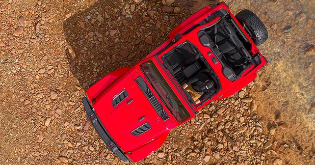 Jeep Wrangler Rubicon 2018 Two Door Top Angle