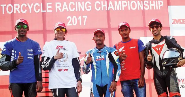 National champions Left to Right Sai Rahil Pillarishetty Aishwarya Pissay Jagan Kumar Aravind Balakrishnan and Amarnath Menon