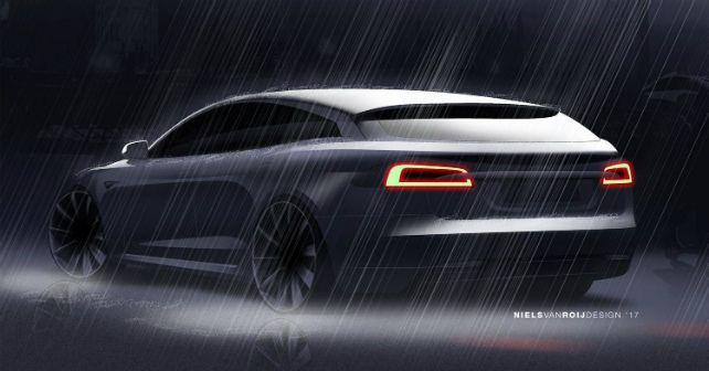 tesla model s shooting brake rear m