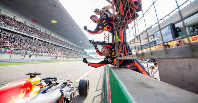 F1 2018 Chinese Gp Red Bull Team1