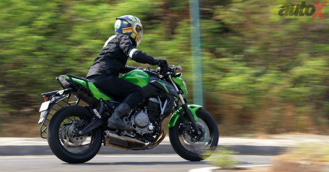 kawasaki z650 in action m
