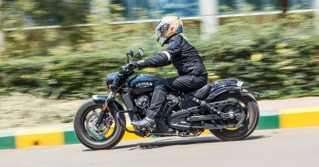 Indian Scout Bobber Action1