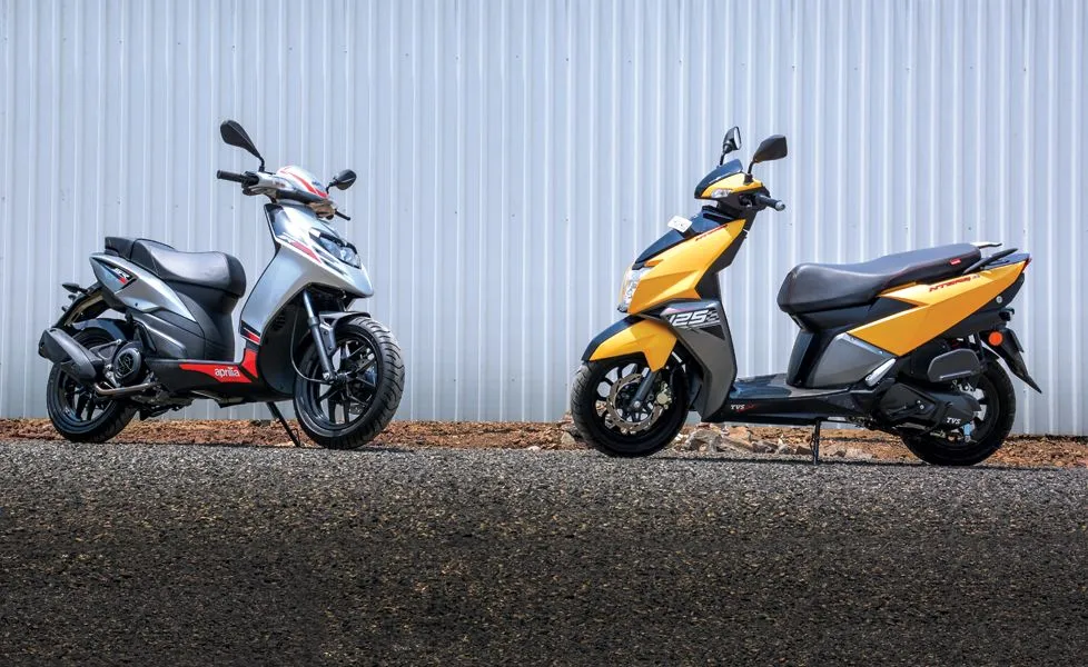 Aprilia SR 125 Vs TVS NTorq 1251 Aprilia SR 125 Vs TVS NTorq 1251