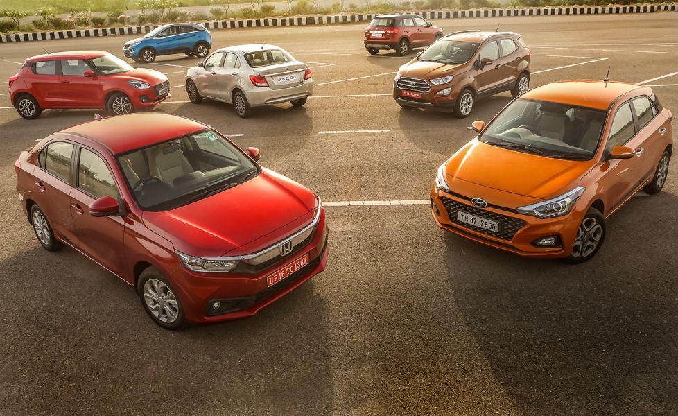 Honda Amaze Vs Maruti Suzuki Dzire Vs Hyundai Elite I20 Asta Vs Maruti Suzuki Swift Vs Ford EcoSport Vs Maruti Suzuki Vitara Brezza Vs Tata Nexon2