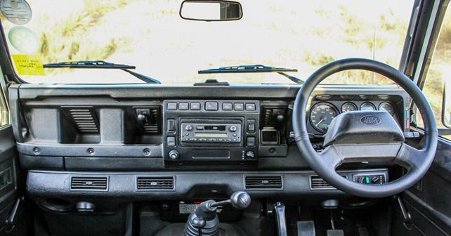 land rover defender interior