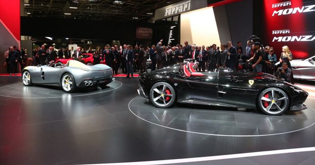 Ferrari Monza SP1 and SP2 at 2018 Paris Motor Show