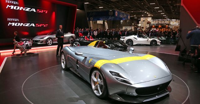 Ferrari Monza SP1 at 2018 Paris Motor Show 