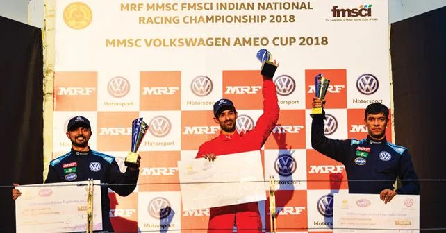 2018 VW Ameo Cup AutoX Race Winner Dhruv Behl