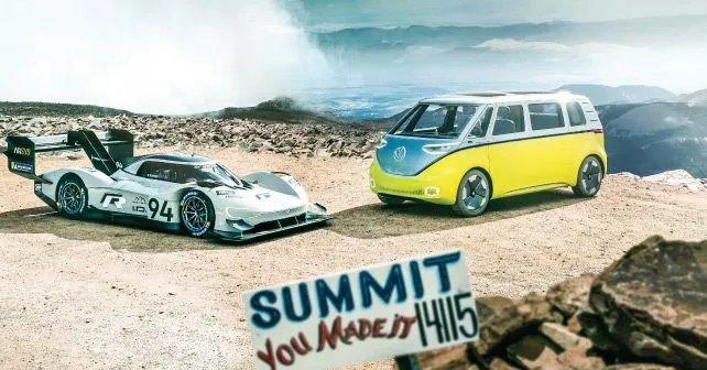 Volkswagen Idr Pikes Peak Race Car And Volkswagen Electric Microbus
