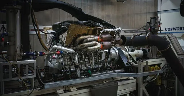 Aston Martin Valkyrie Engine side view