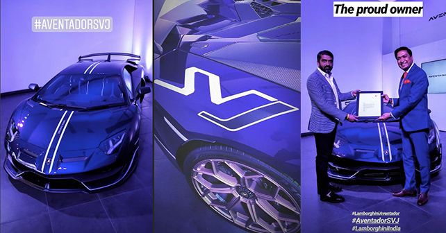 Lamborghini Aventador SVJ India Launch Delivery Delhi