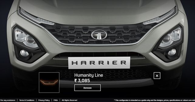 Tata Harrier Configurator exterior