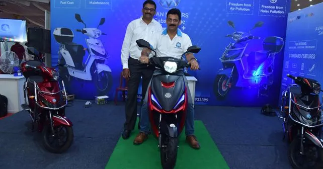 Mr Pankaj Tiwari Business Development Head Avan Motors Mr Umesh HK Business Lead South Region Avan Motors Unveiling TrendE 2