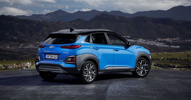 Hyundai Kona hybrid rear profile static