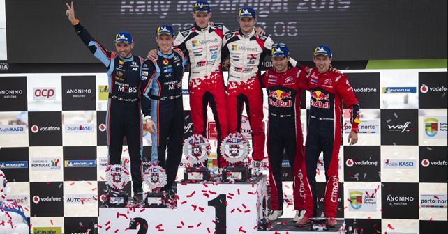 Toyota Gazoo Racing, Hyundai Shell Mobis WRT and Citroen Total WRT at Rally Portugal 2019