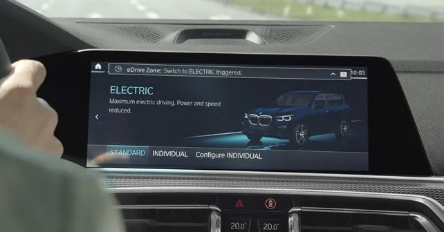 BMW eDrive Zone switch to electric mode