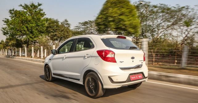 Ford Figo Blu Rear Three Quarter Dynamic