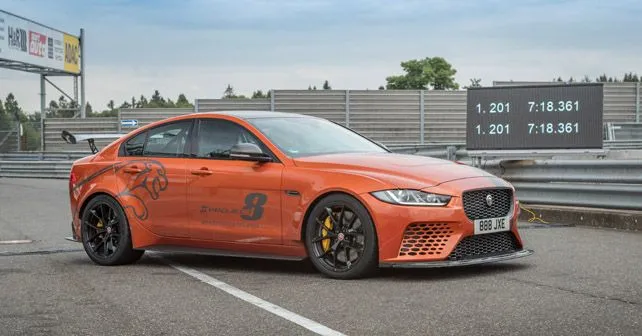 Jaguar XE SV Project 8 second record run at the Nurburgring