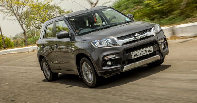 Maruti Suzuki Vitara Brezza Front Three Quarter Action