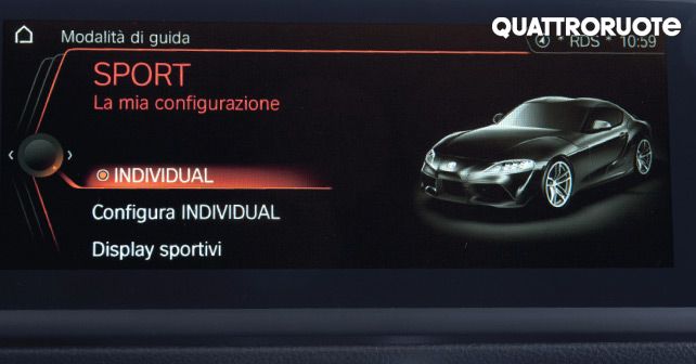 Toyota Supra Infotainment Screen