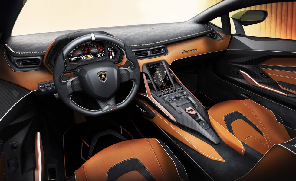 Lamborghini Sian Dashboard layout