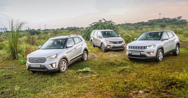 Hyundai Creta vs Jeep Compass vs Tata Hexa
