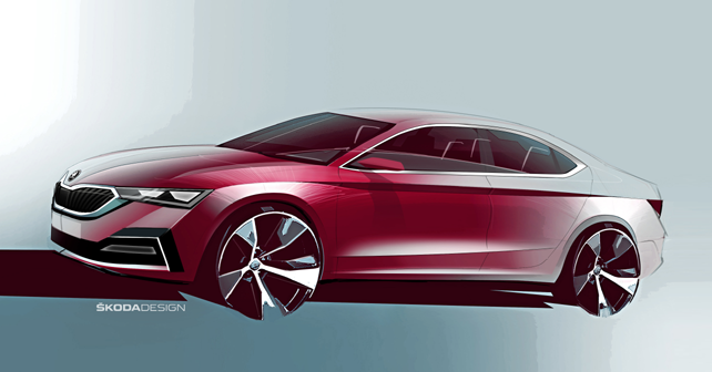 2020 Skoda Octavia Design Sketch Front Quarter 2020 Skoda Octavia Design Sketch Front Quarter