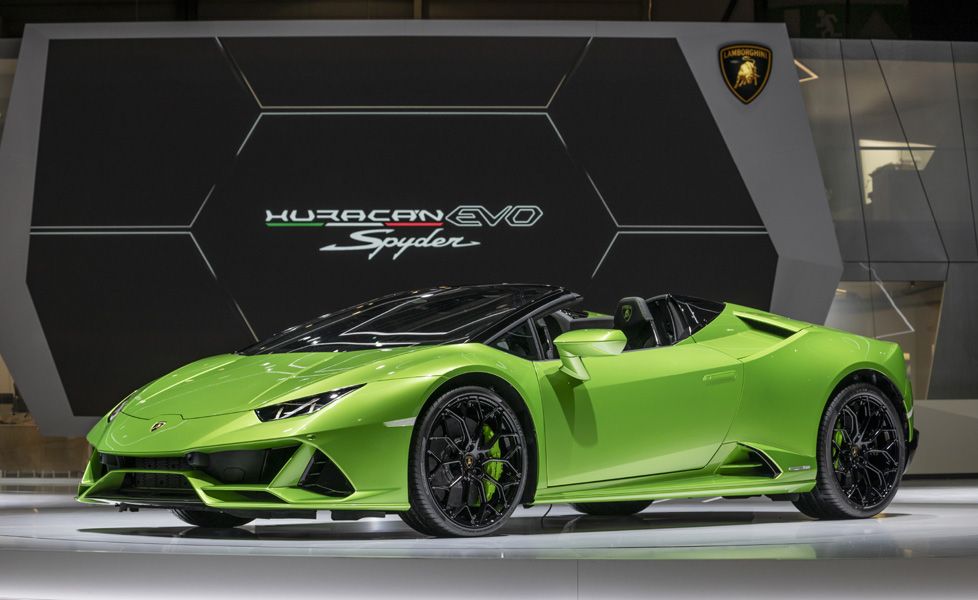 Lamborghini Huracan Evo Spyder Static Front Quarter