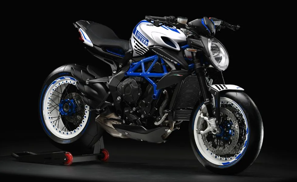 Dragster 800 RR Pirelli WHITE ICE PEARLED BLUE AMERICA