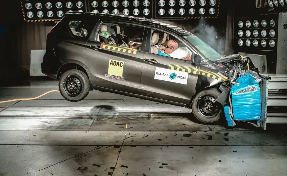 Maruti Suzuki Ertiga scores three-star Global NCAP Safety Rating