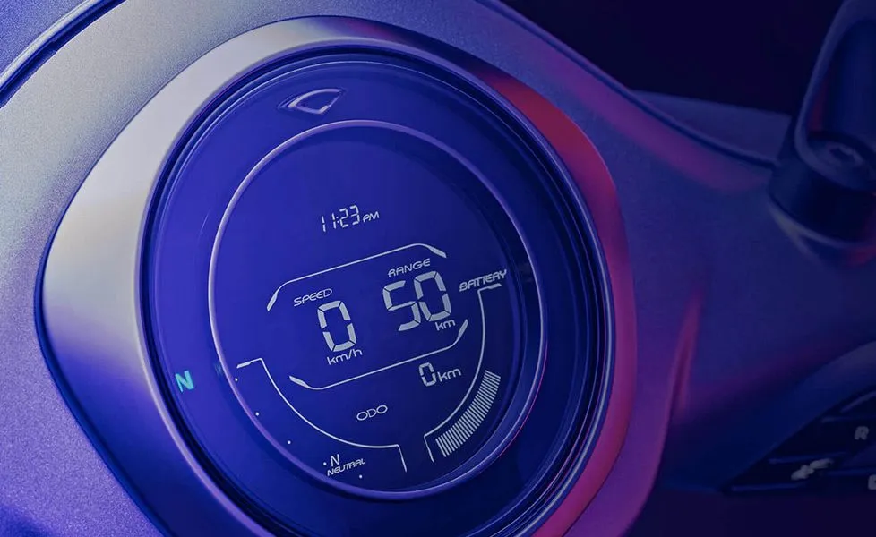 Bajaj Chetak Image satin chrome bezel