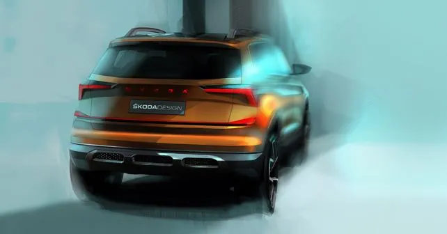 Skoda Vision IN SUV Concept Design Sketch Rear